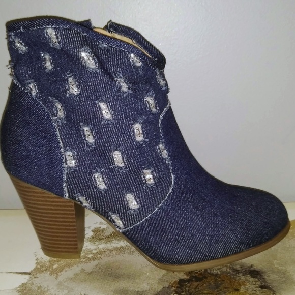 Denim Cowboy booties - Picture 5 of 5